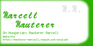 marcell mauterer business card